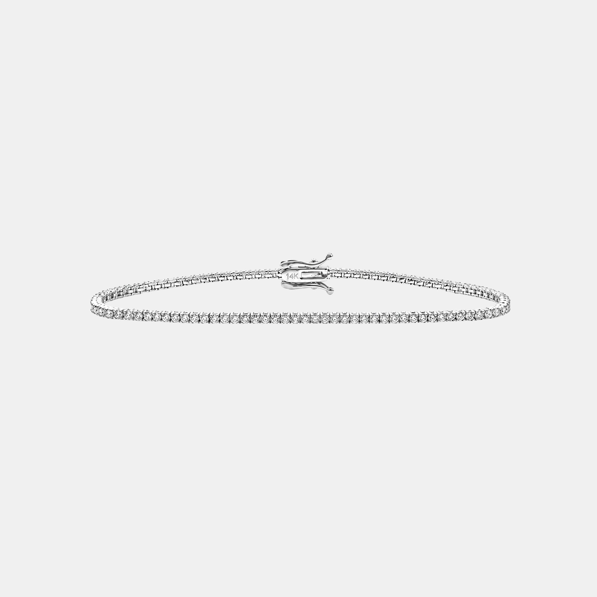 Brazalete Tenis Lys Oro Sólido 14k