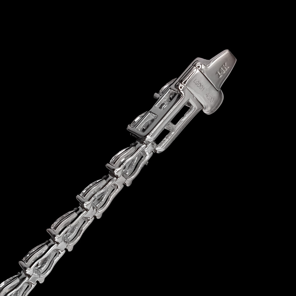 Brazalete de Tenis Lucélle Oro Sólido 14k