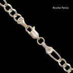 Pulsera Figaro 3X1 Abierta 4mm Oro Sólido