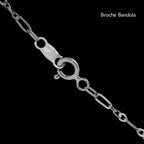 Pulsera Figaro 3x1 Torcida Plata