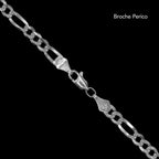 Figaro Cubana Zegrinada 5mm (Plata) Cadena