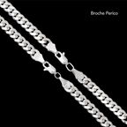Set Cuban Link 6mm Plata
