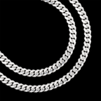 Set Cuban Link 6mm Plata