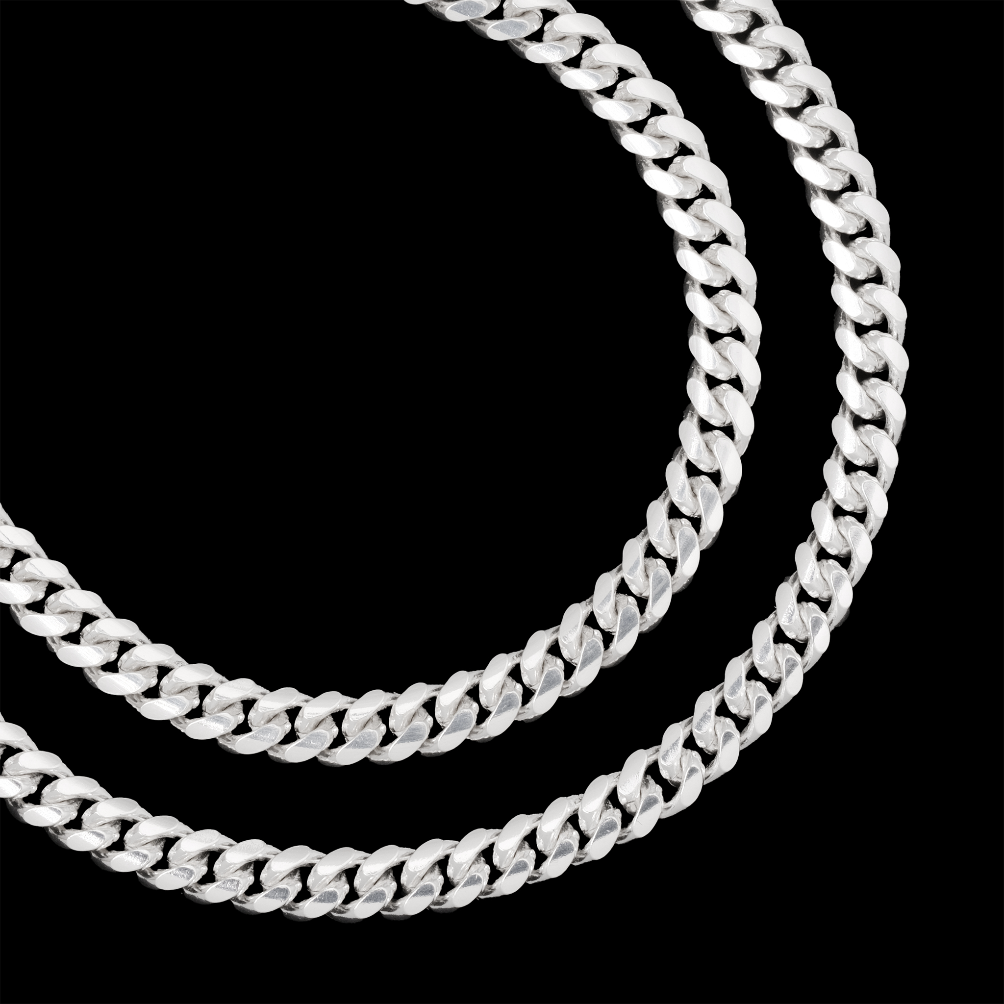 Set Cuban Link 6mm (Plata)
