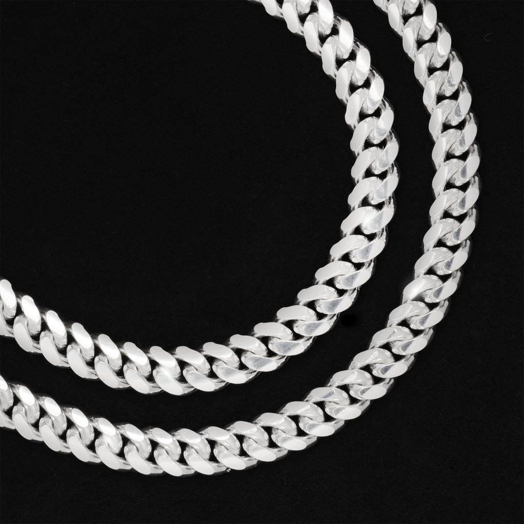 Set Cuban Link 8mm (Plata)