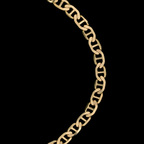 Cadena Ancla Martillada 4mm Oro Sólido