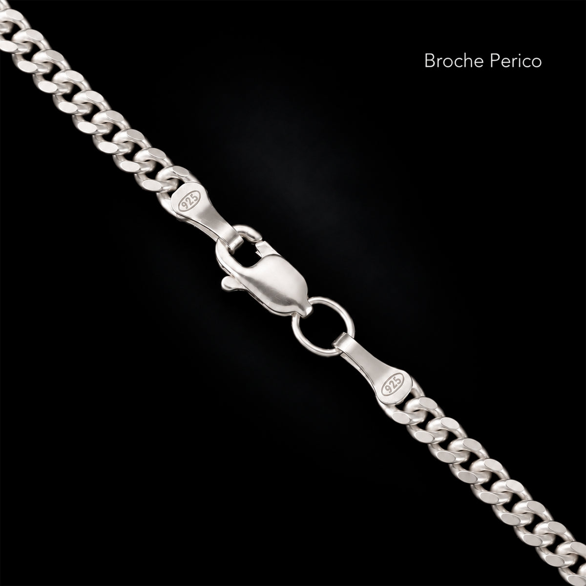 Cadena Cuban Link 3mm Plata