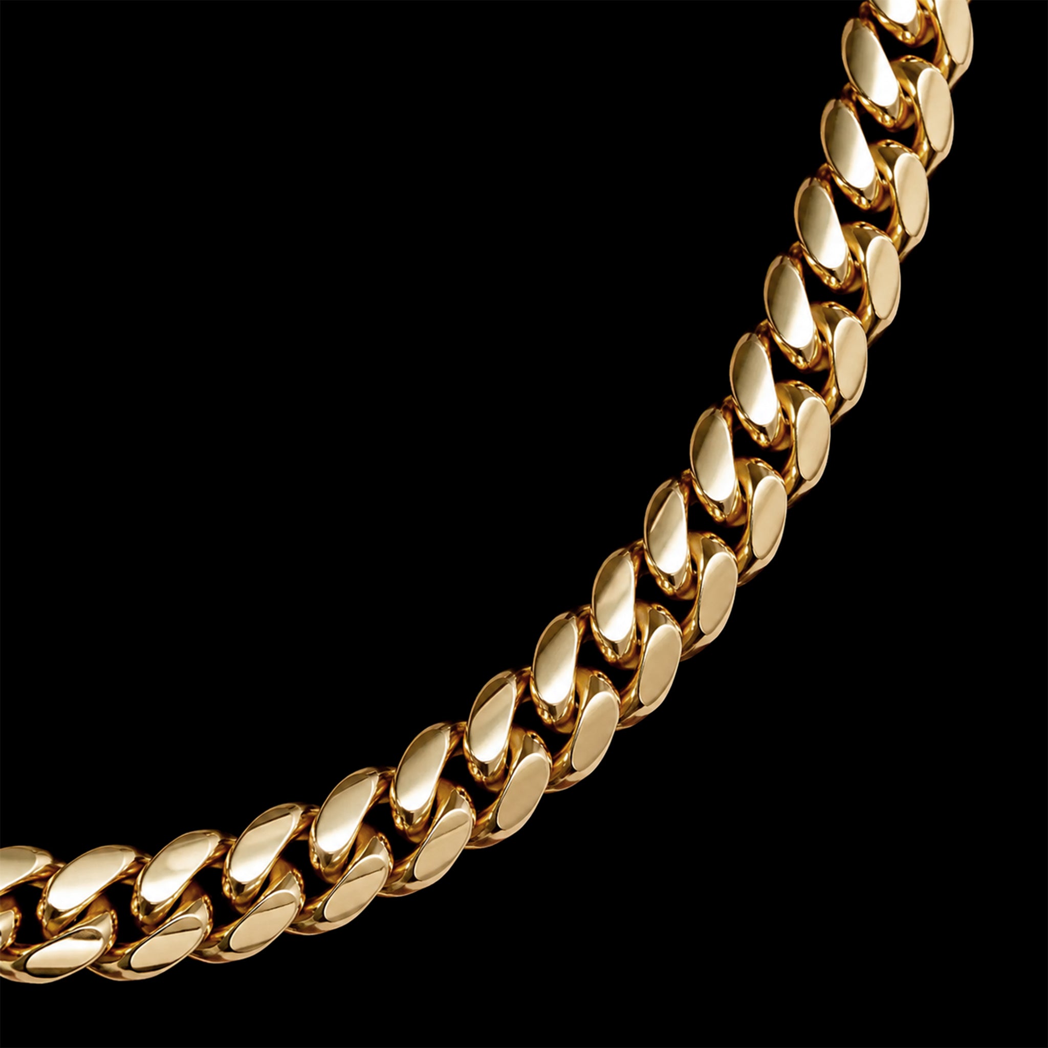Cadena Cuban Link 6mm Oro Sólido