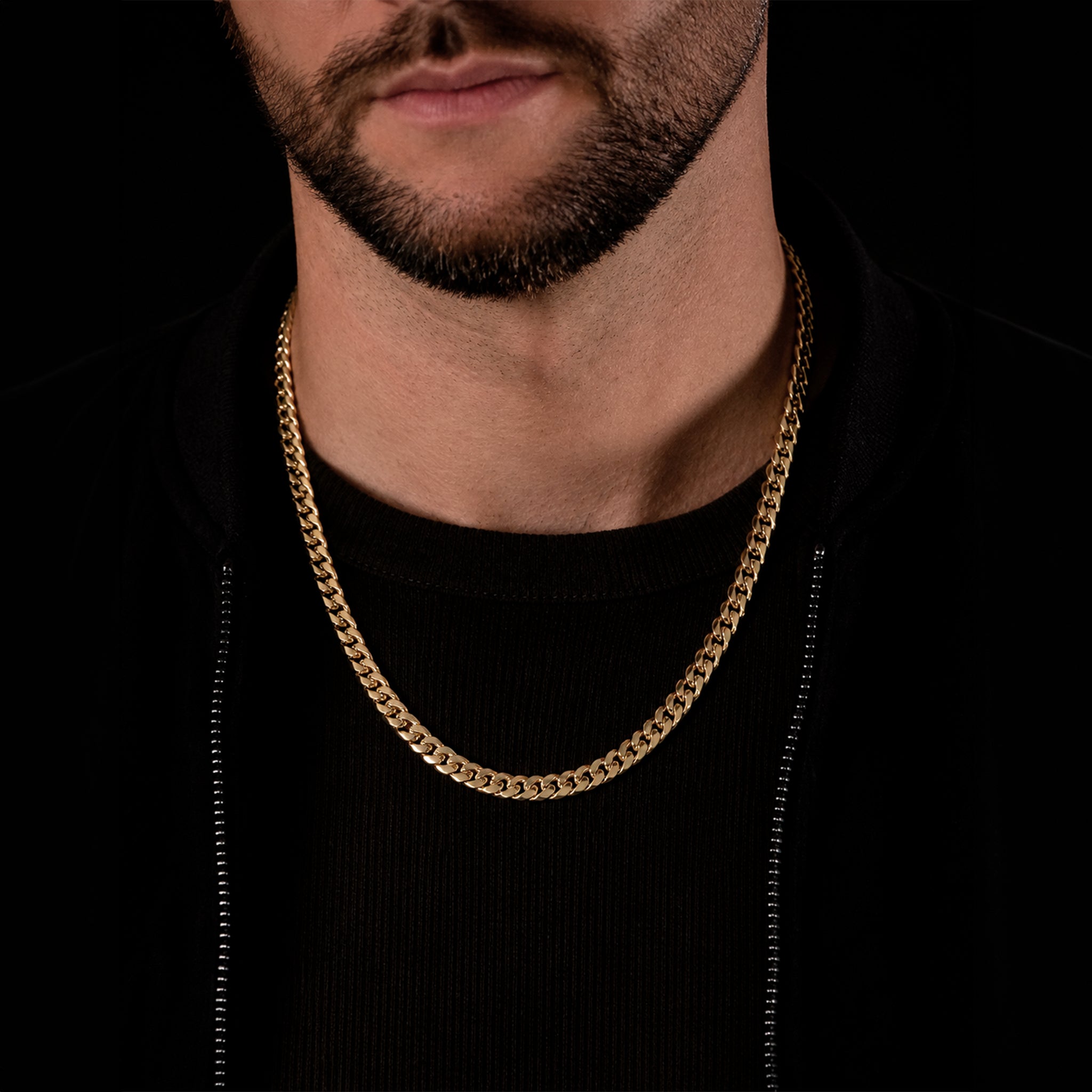 Cadena Cuban Link 8mm Oro Sólido