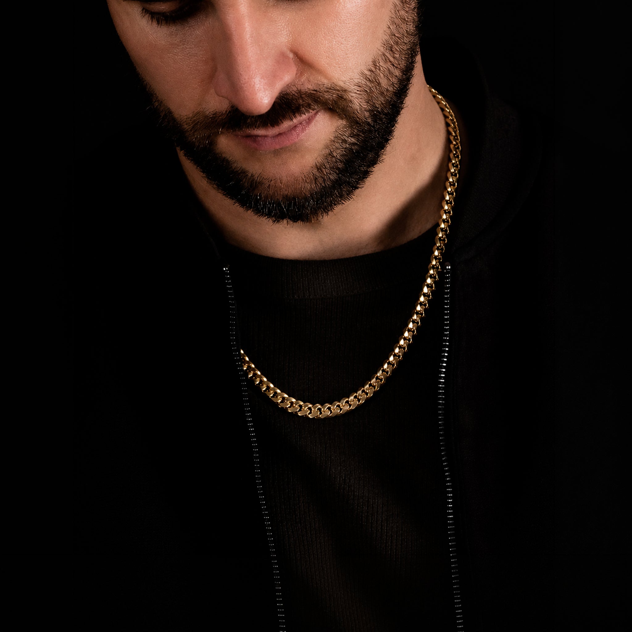 Cadena Cuban Link 8mm Oro Sólido