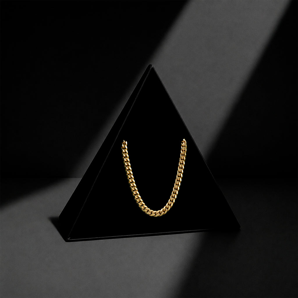 Cadena Cuban Link 8mm Oro Sólido