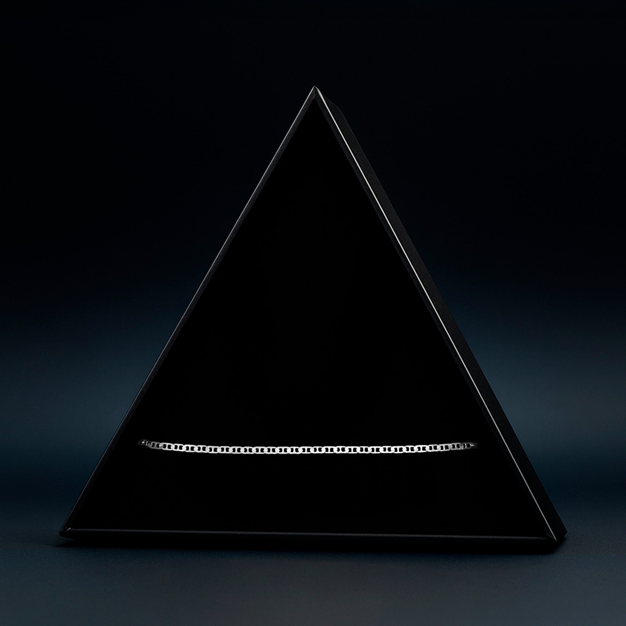 Ancla Martillada 2mm (Plata) Pulsera