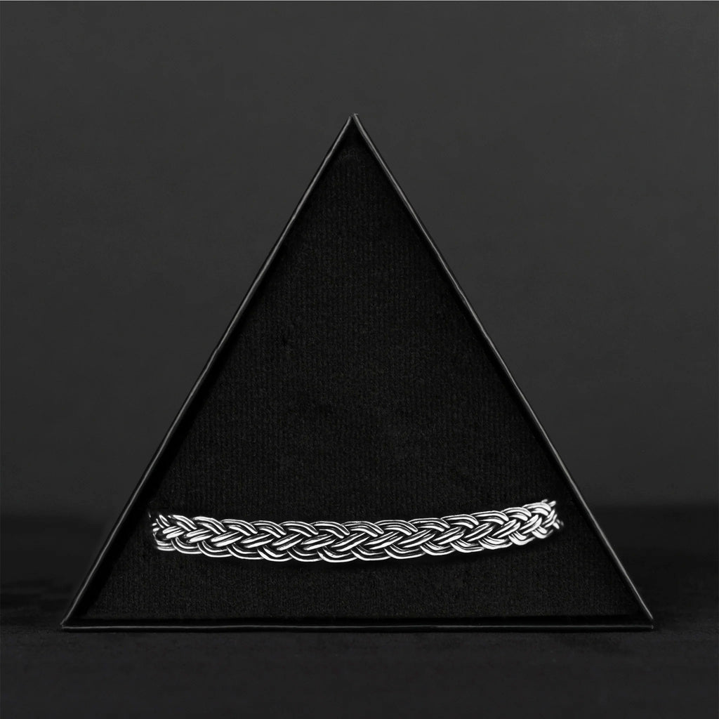 Brazalete Trenzado (Plata) Pulsera