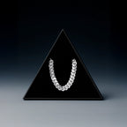 Cadena Cuban Link 8mm Plata