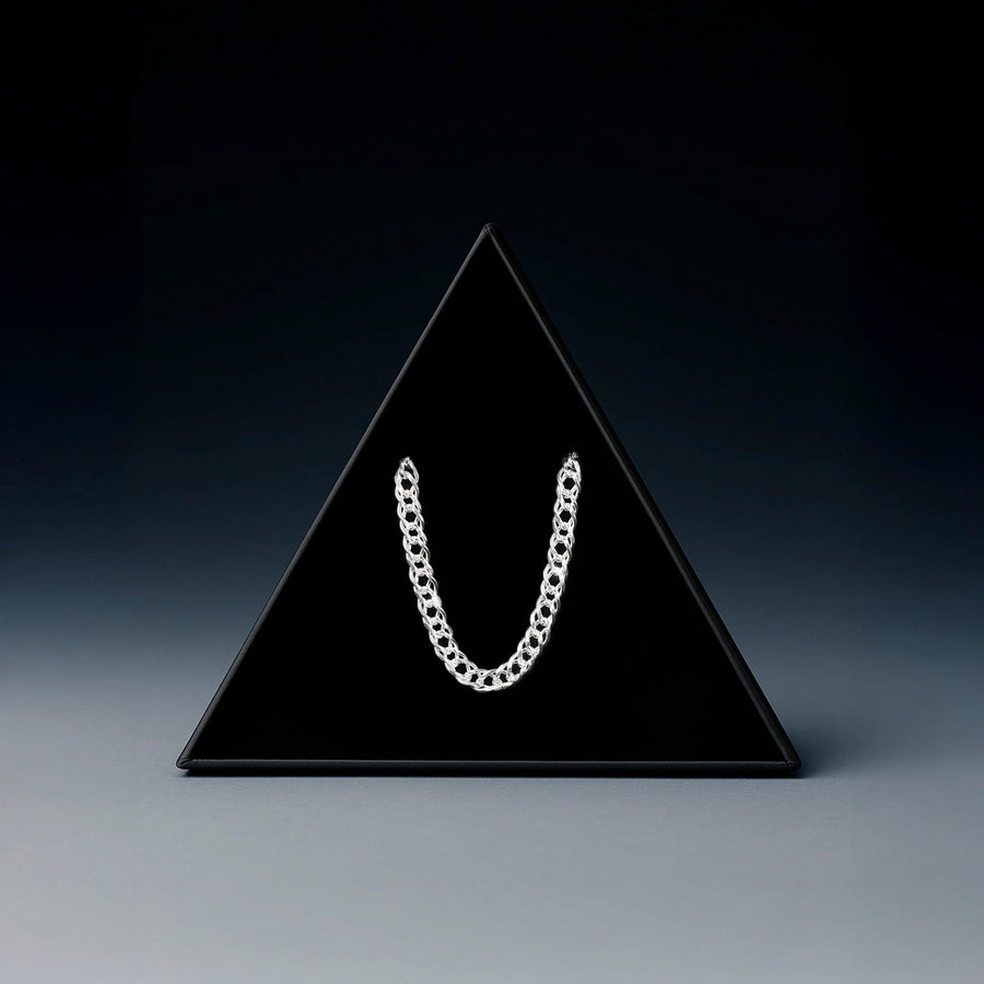 Doble Rombo Zegrinada 5mm (Plata) Cadena