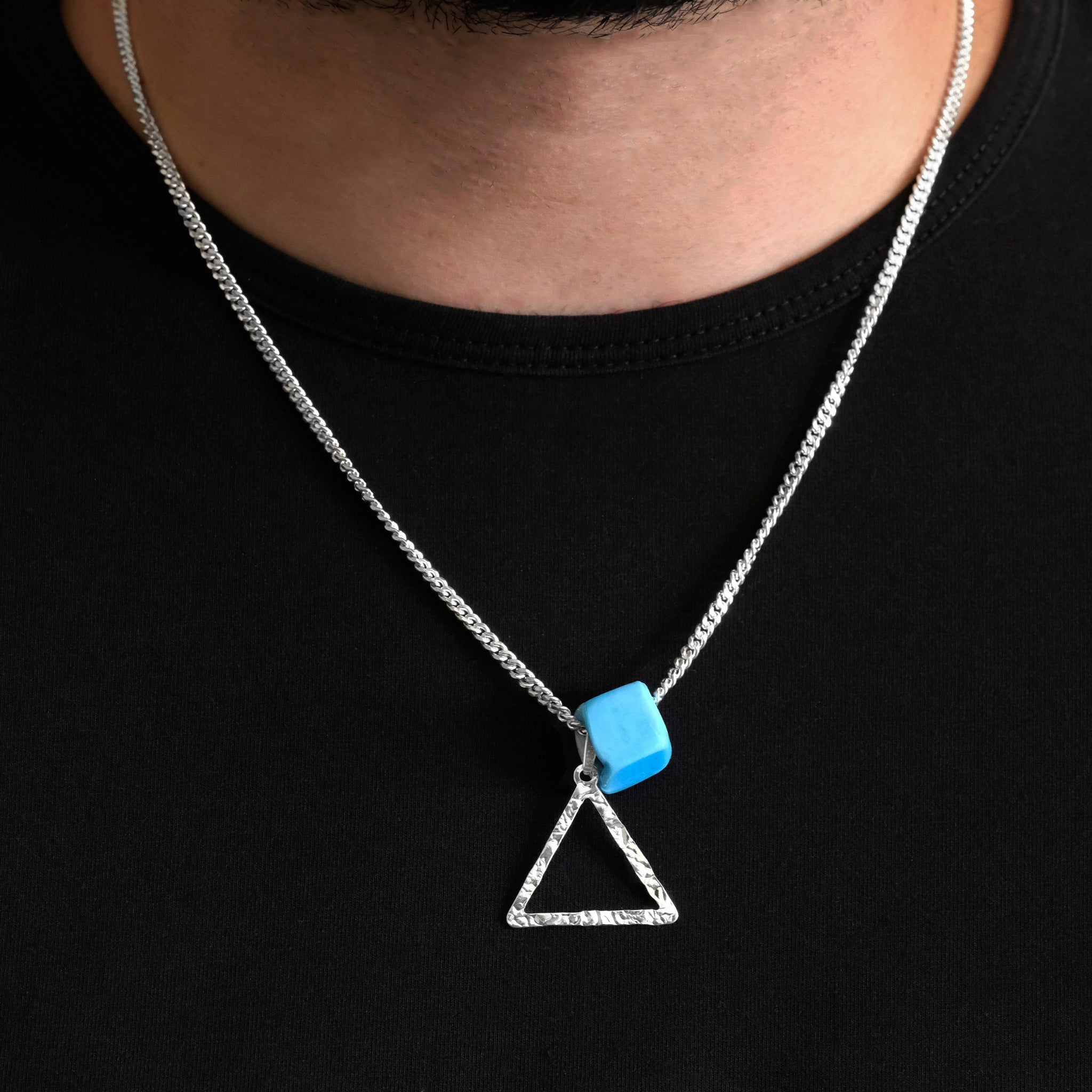 Biselado 3mm (Plata) Collar