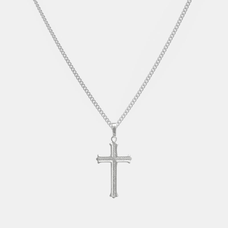 Collar Cruz Bold Plata