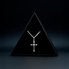 Cruz Cuerda (Plata) Collar