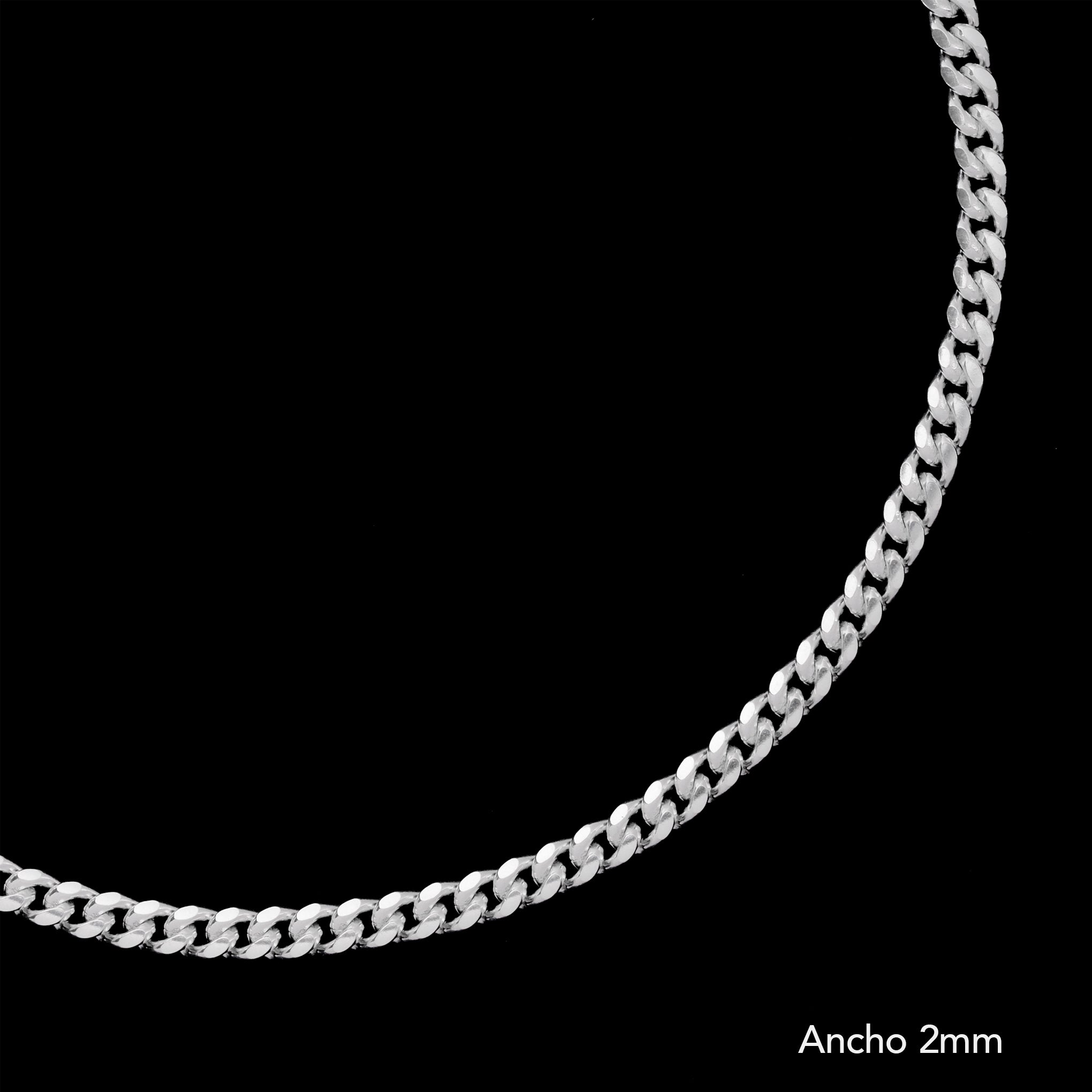 Cruz Cuerda (Plata) Collar