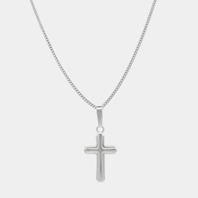 Collar Cruz Latina Plata