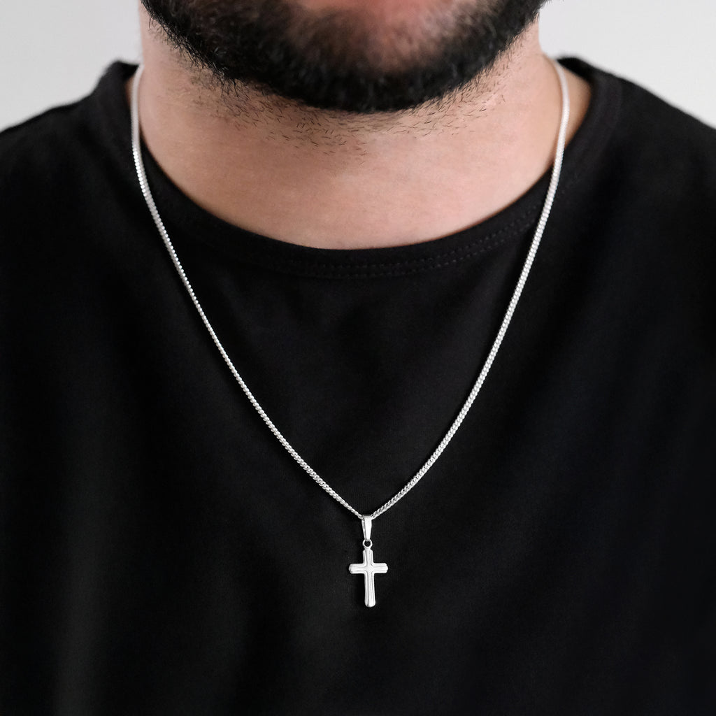 Cruz Latina (Plata) Collar