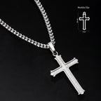 Collar Cruz Bold Plata
