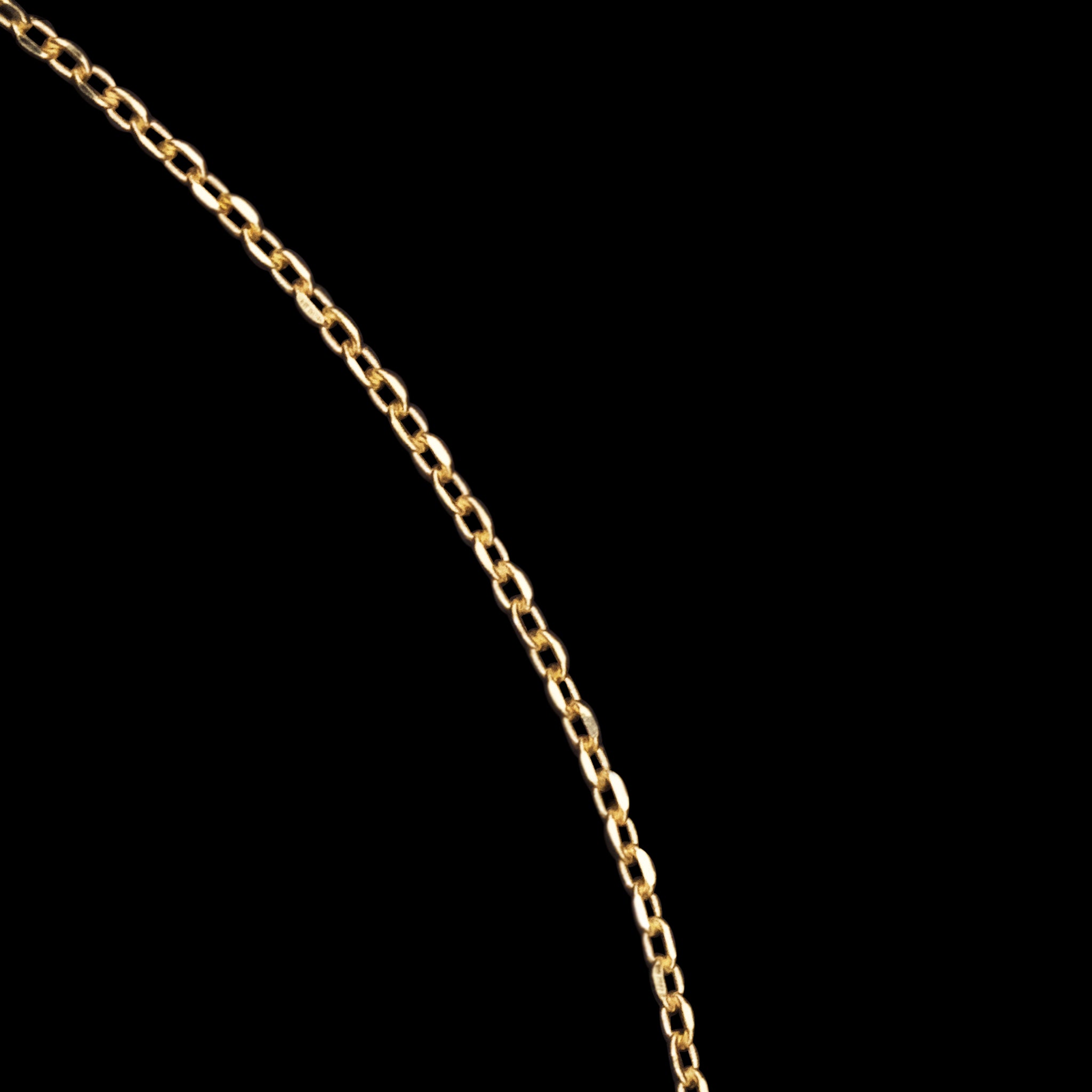 Cruz Cristalina (Oro Solido) Collar