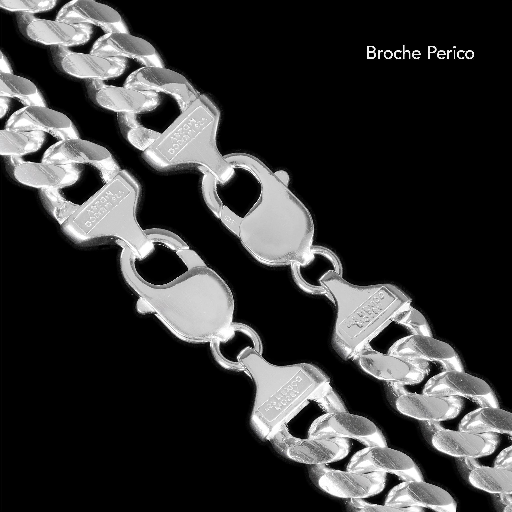 Set Cuban Link 10mm (Plata)