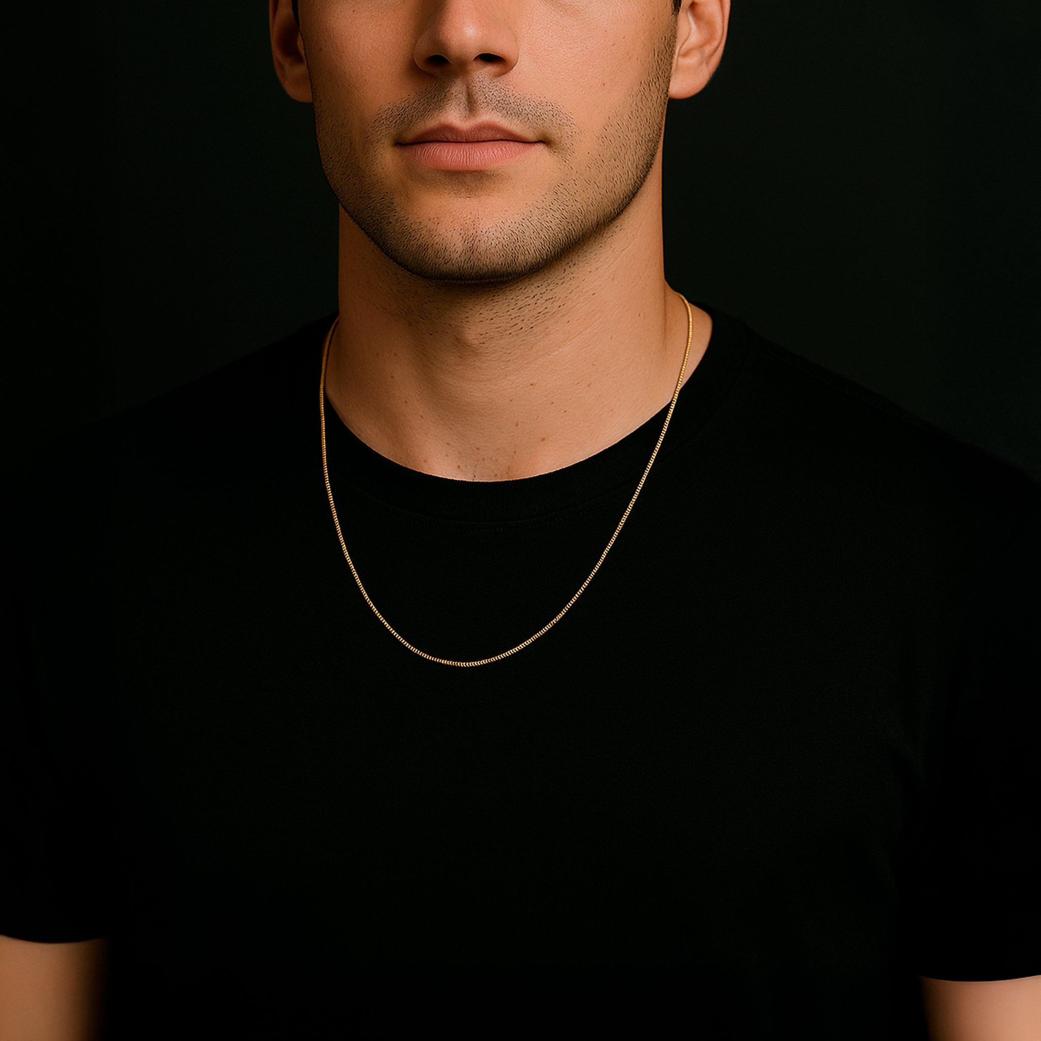 Cuban Link 1mm 14K (Oro Sólido) Cadena