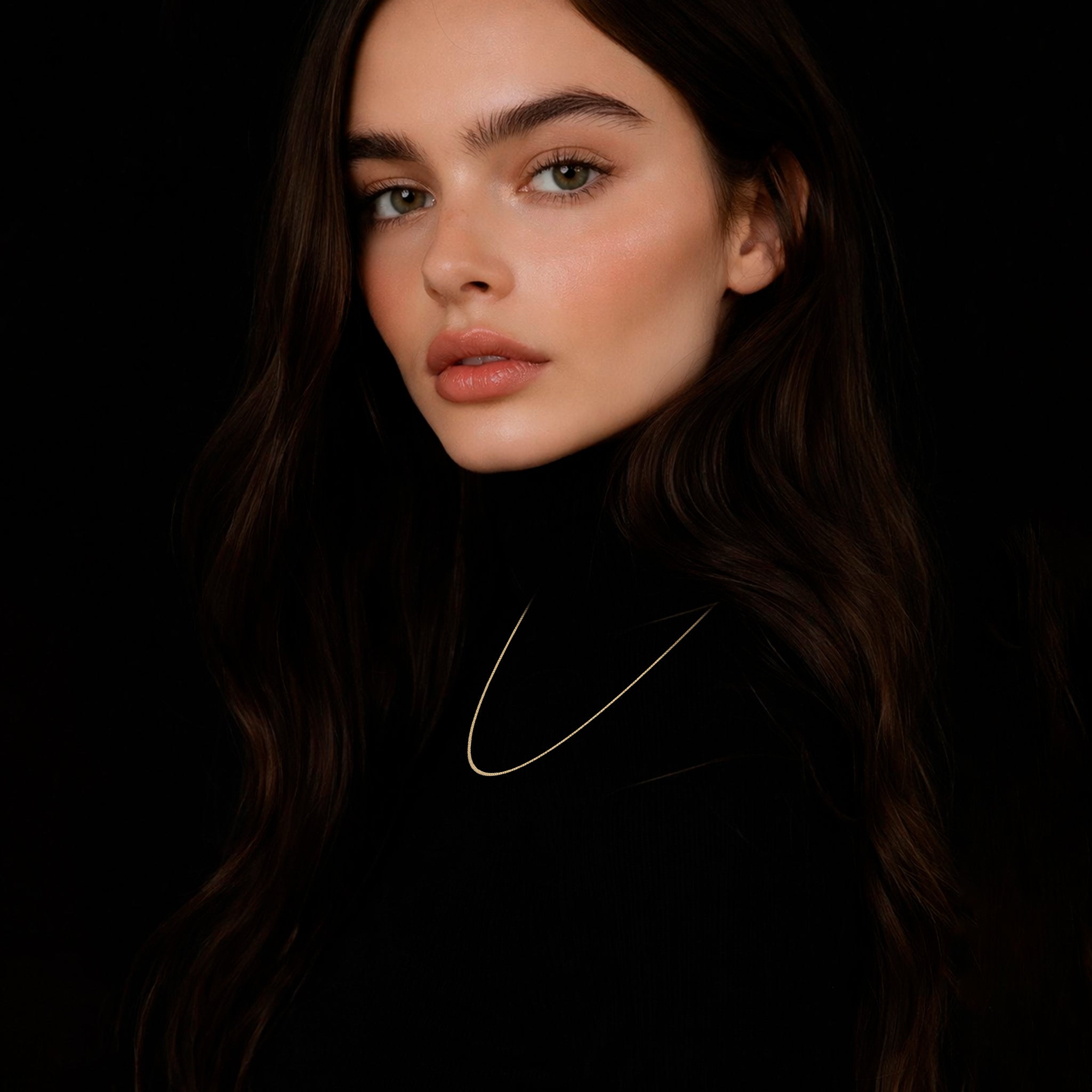 Cuban Link 1mm 14K (Oro Sólido) Cadena