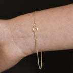 Cuban Link 1mm 14K (Oro Sólido) Pulsera