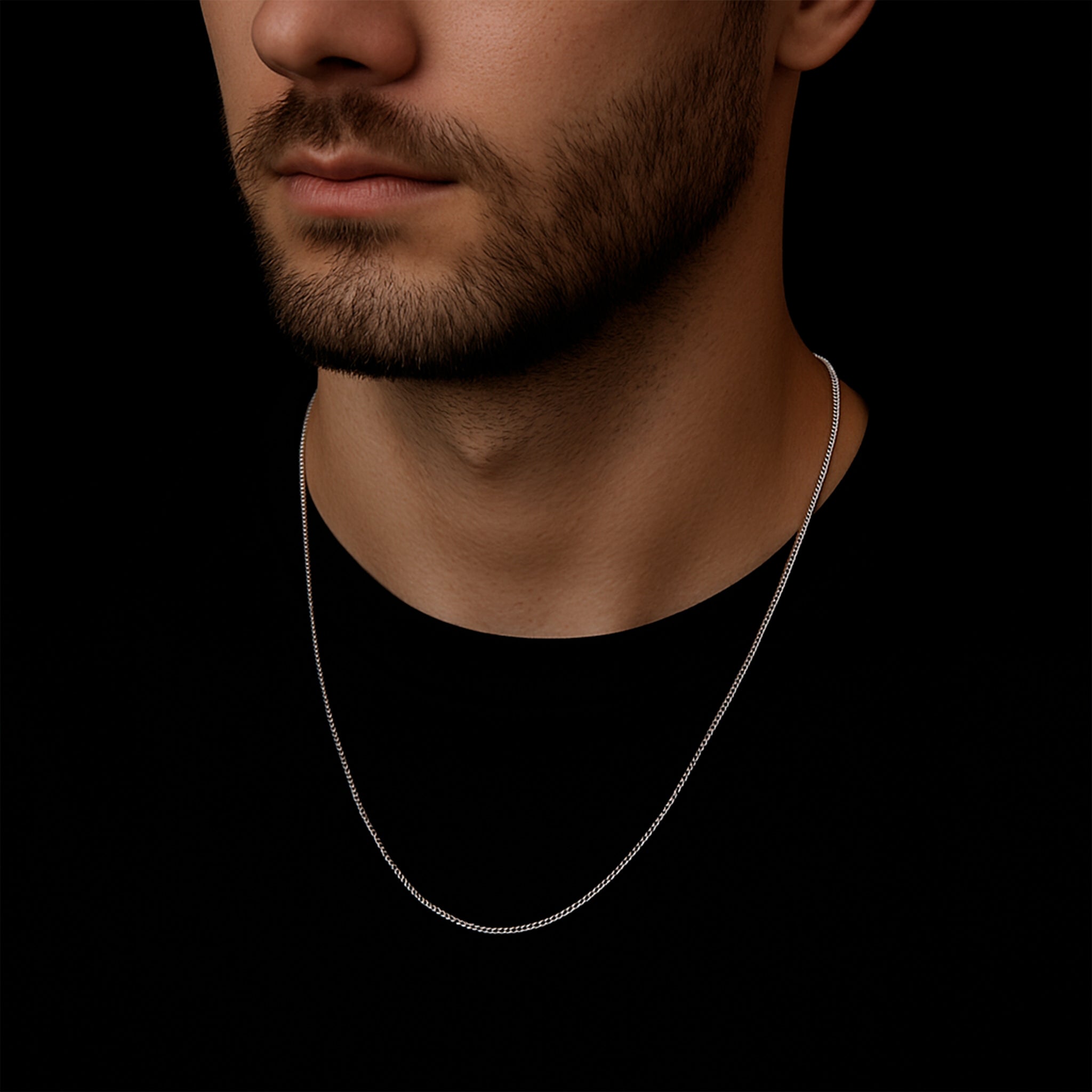 Cuban Link 1mm (Plata) Cadena