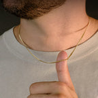 Cadena Cuban Link 2mm Oro Sólido 14K