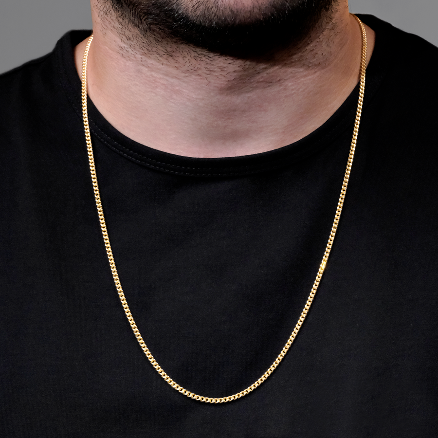 Cuban Link 3mm (Oro Sólido) Cadena