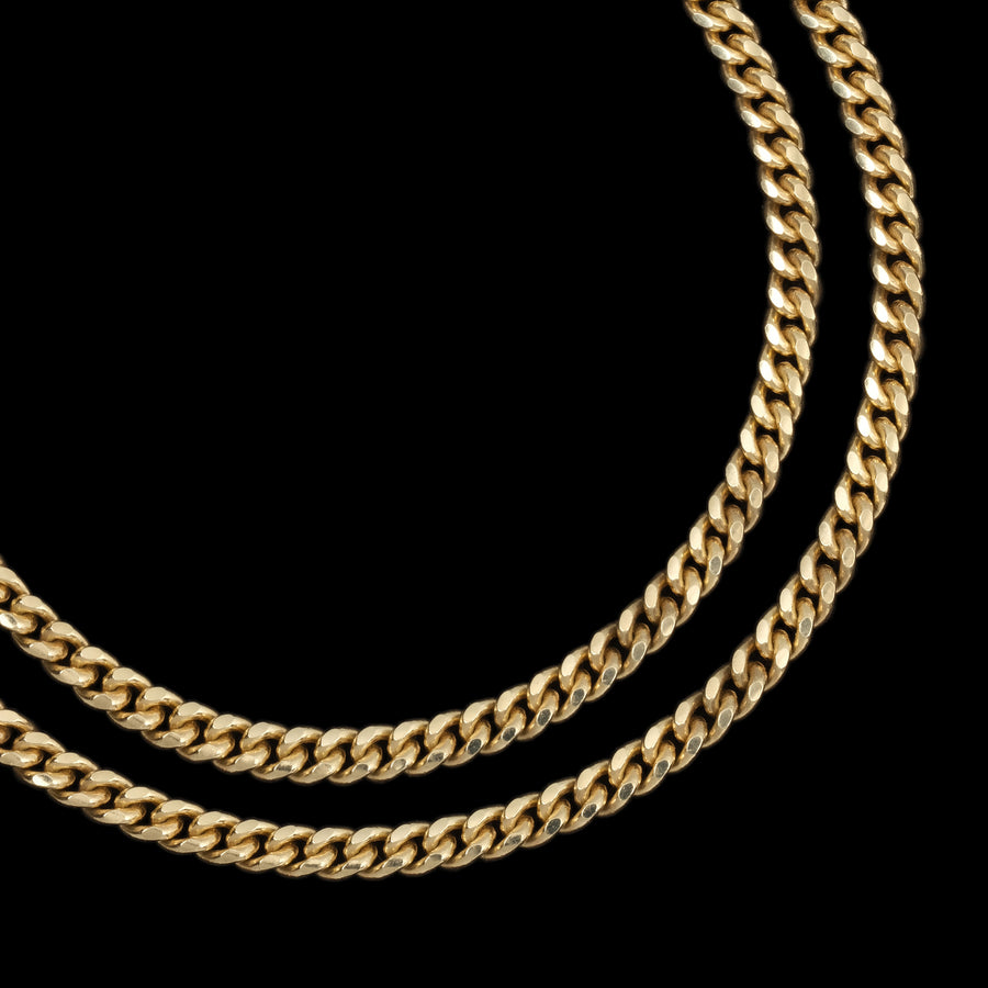 Set Cuban Link 3mm (Oro Sólido)