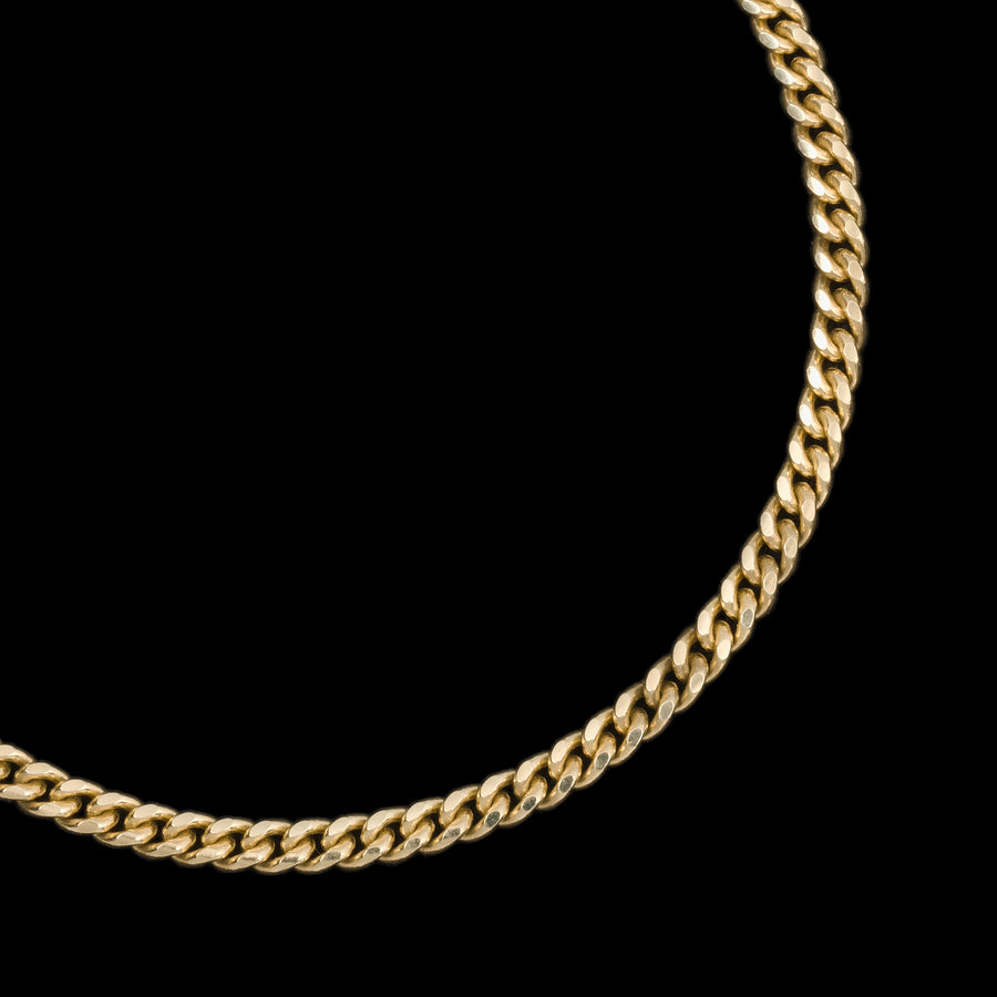 Cuban Link 3mm (Oro Sólido) Pulsera