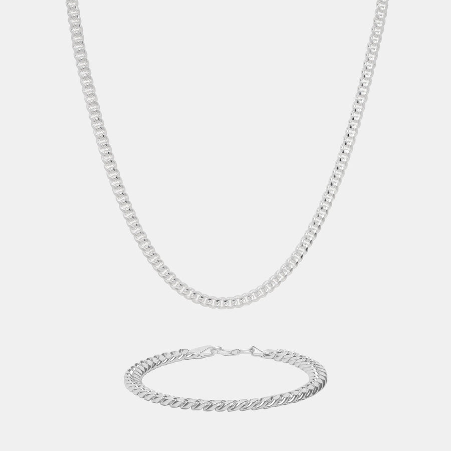 Cuban Link 4mm Cadena+ 6mm Pulsera