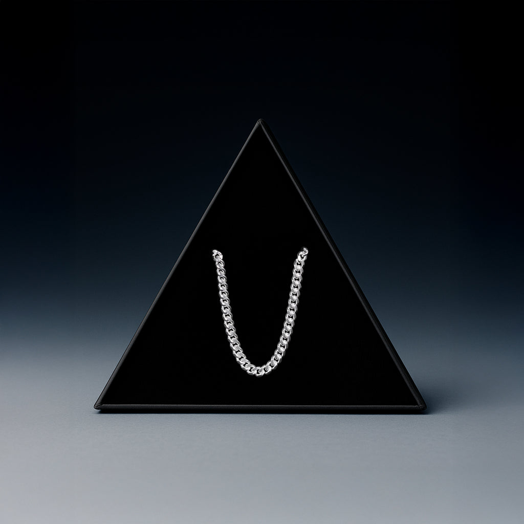 Cuban Link 4mm (Plata) Cadena