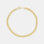 Pulsera Cuban Link 4mm Oro Sólido