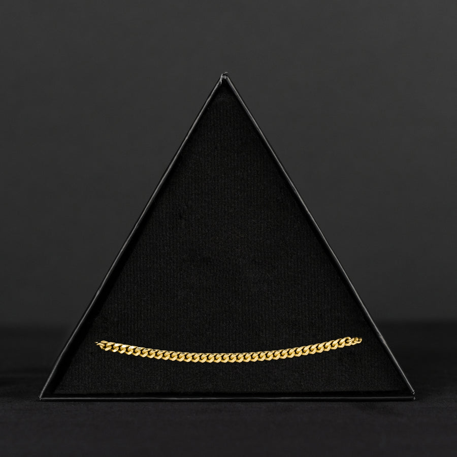 Cuban Link 4mm (Oro Sólido) Pulsera