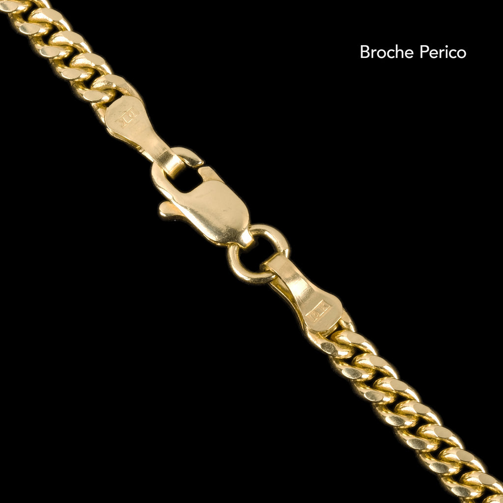 Cadena Cuban Link 4mm Oro Sólido