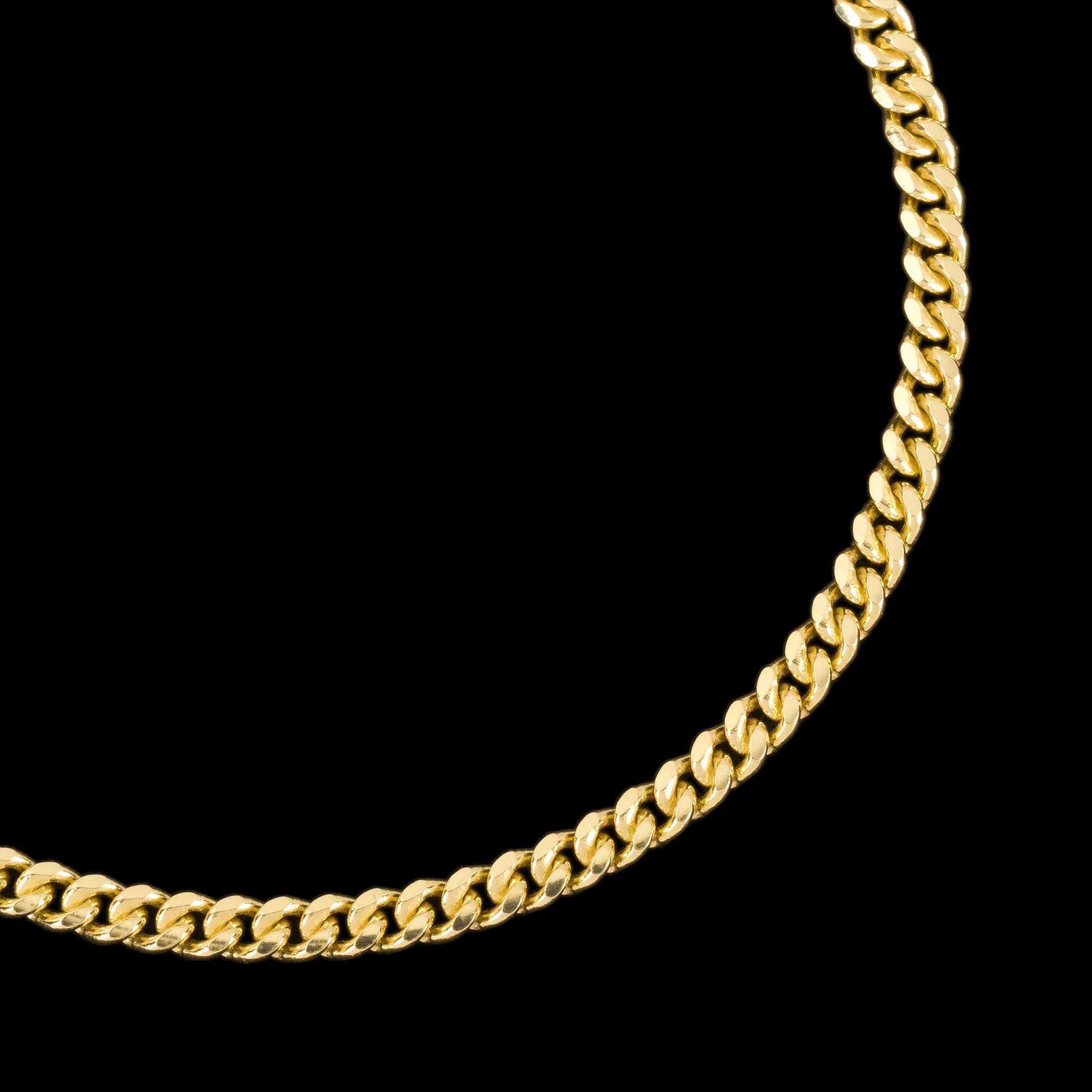 Cadena Cuban Link 4mm Oro Sólido