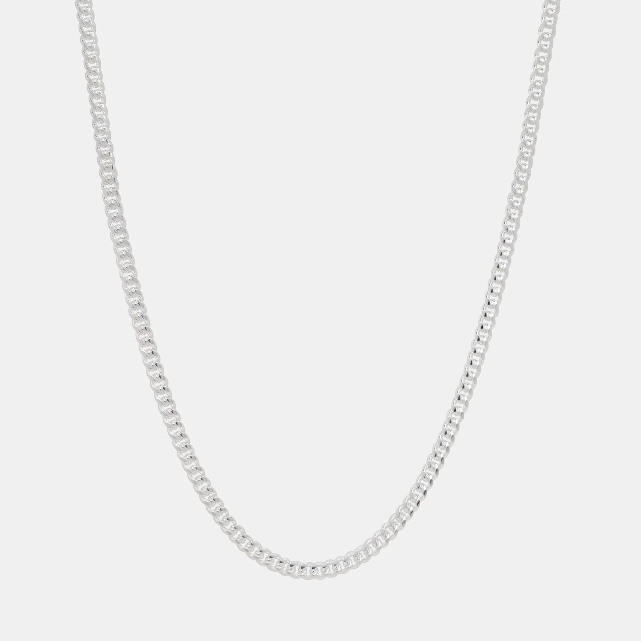 Cuban Link 4mm (Plata) Cadena