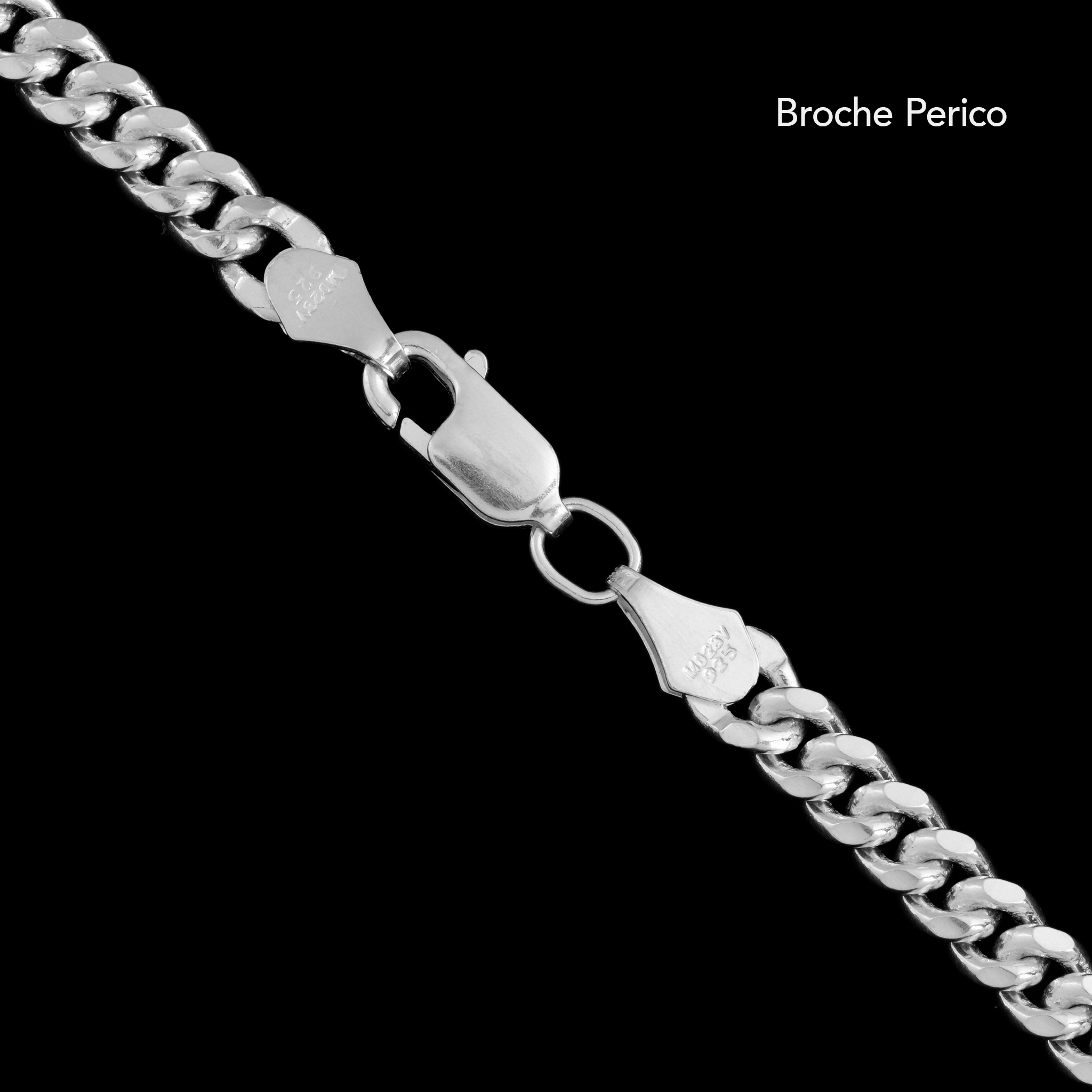 Cuban Link 4mm (Plata) Pulsera
