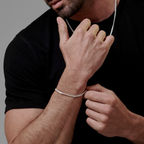 Cuban Link 4mm (Plata) Pulsera