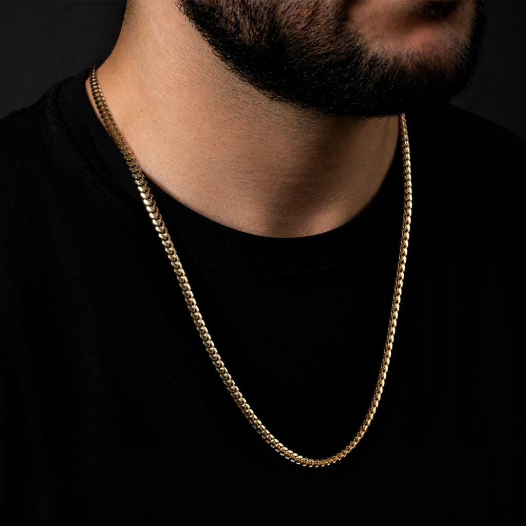 Cadena Cuban Link 5mm Oro Sólido