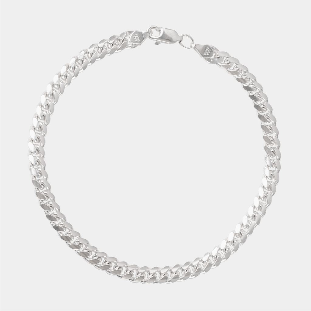 Cuban Link 5mm (Plata) Pulsera