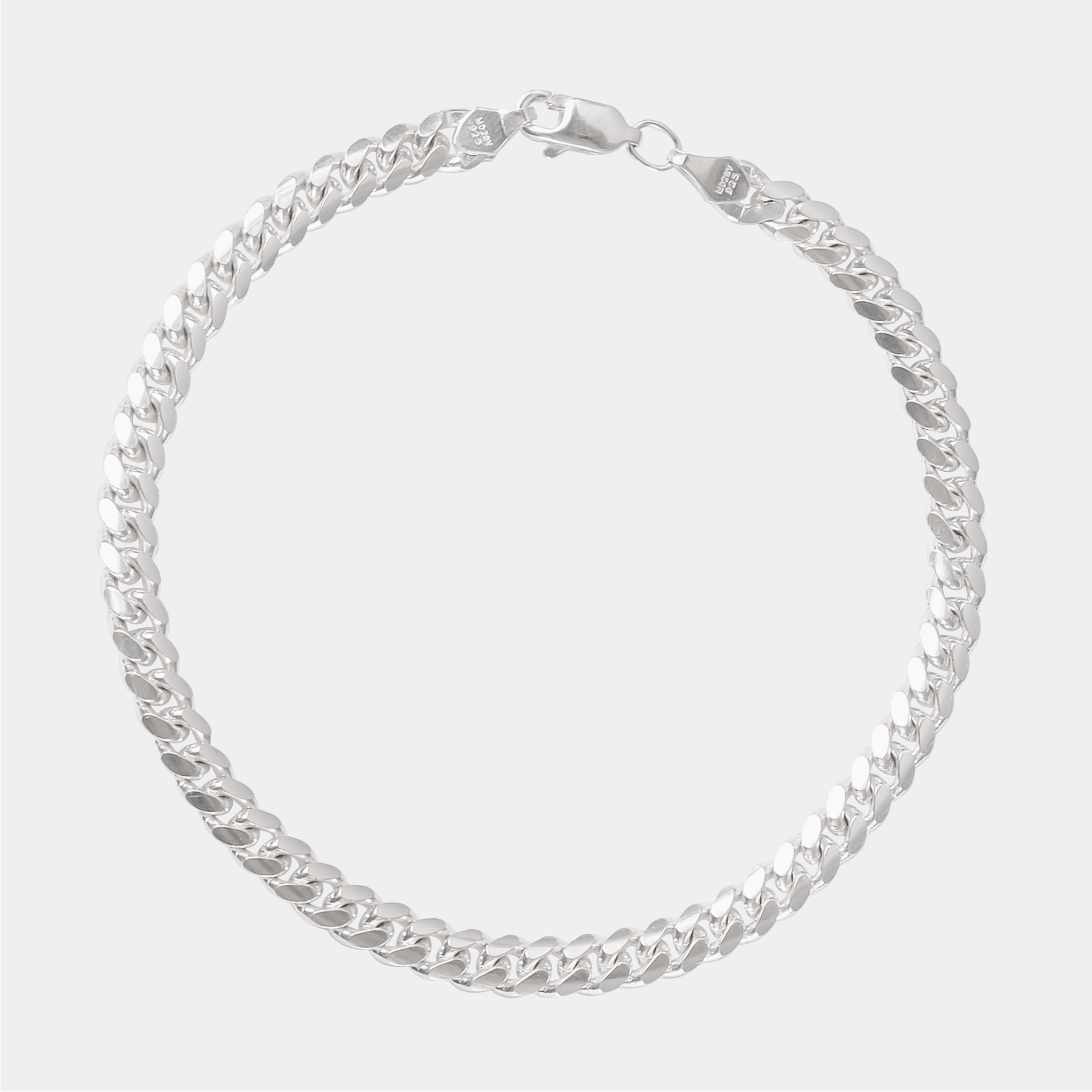 Cuban Link 5mm (Plata) Pulsera