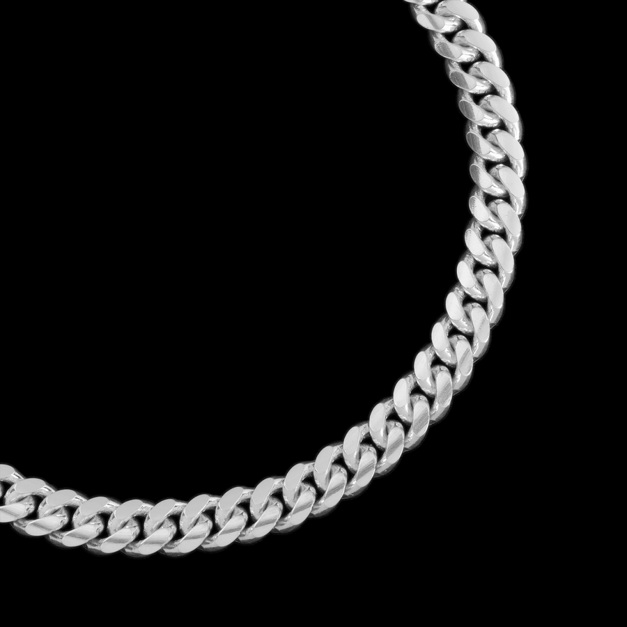 Cuban Link 6mm (Plata) Pulsera