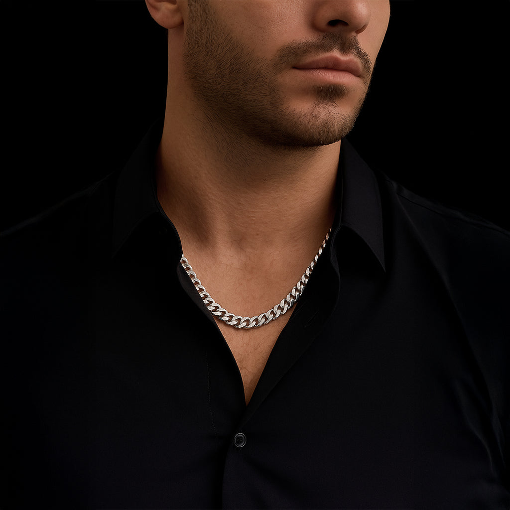 Cuban Link 8mm (Plata) Cadena